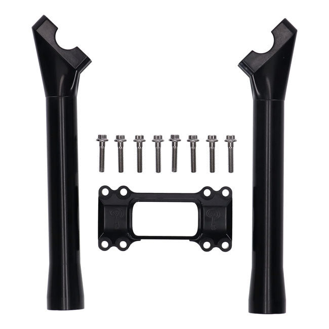 Indian Larry, M8 Softail BK Brawler 10" schwarze Riser-Kits für Harley Davidson