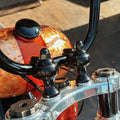 Indian Larry, Retro Style Riser, 2" Rise, Schwarz für Harley-Davidson