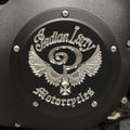 Indian Larry,Tapa De Embrague Con El Logotipo "Indian Larry" Para Harley-Davidson