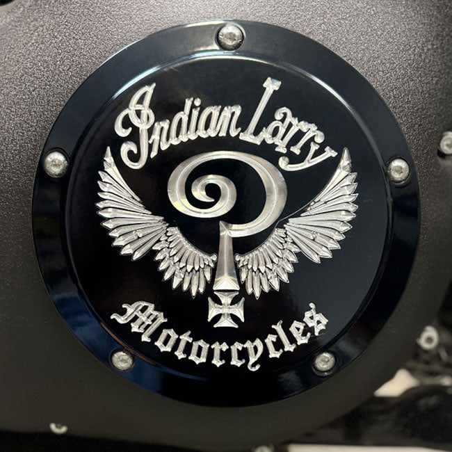 Indian Larry, Kupplungsdeckel mit "Indian Larry" Logo für Harley-Davidson