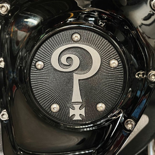 Indian Larry, "Question Mark" Timing Cover for Harley-Davidson