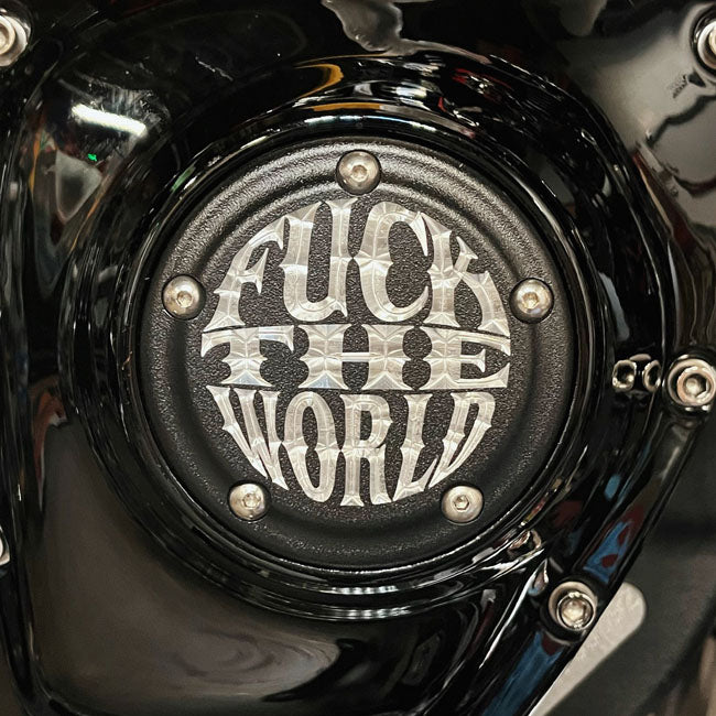 Indian Larry, 5-Loch-Steuerdeckel mit „FTW“-Logo für Harley-Davidson