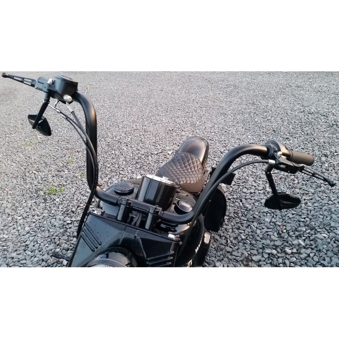 Fehling, Manillar Fat Apehanger 1-1/4" negro para Harley Davidson