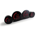 Koso HD-06 4-Piece Gauge Kit Red Display for Harley Davidson