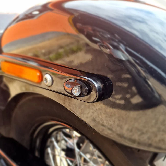 Motogadget, Mo.Blaze Tens 3-in-1 LED-Blinker-Kombination. Schwarz für Harley-Davidson