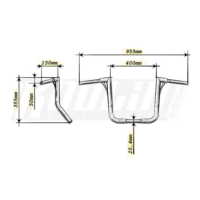 Kodlin, Manillar Flow Para Harley Davidson Touring