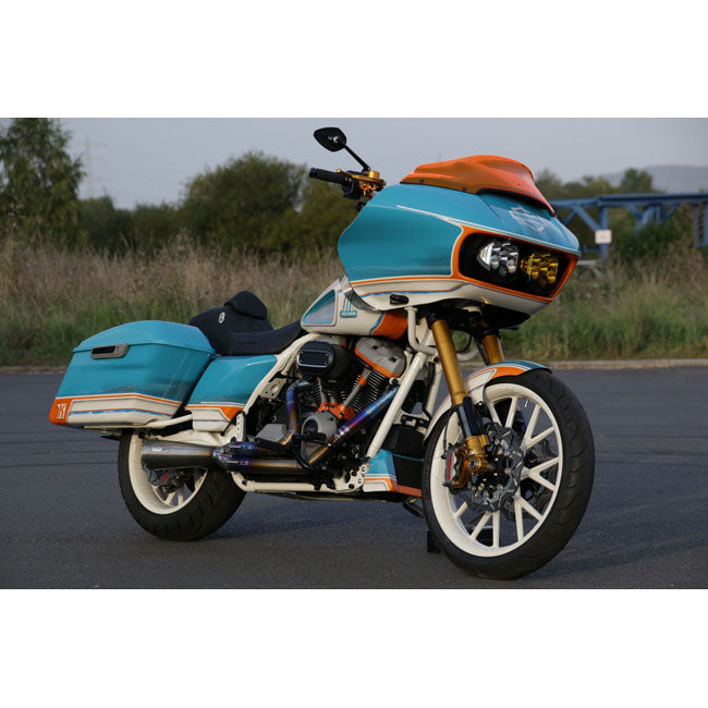 Sistema De Escape Next Level 2-1 Titanio Para Harley Davidson