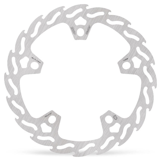 Moto-Master, Front Left 'Flame' Rigid Brake Disc for Harley-Davidson