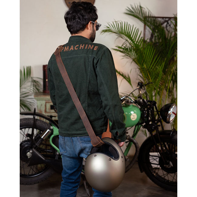 Tripmachine Helmgurt Mokka Farbe