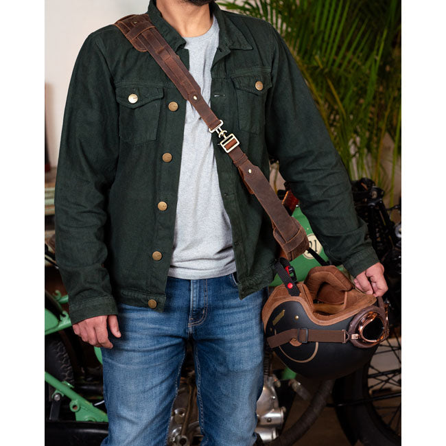 Tripmachine Helmgurt Mokka Farbe