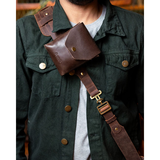 Tripmachine Helmgurt Mokka Farbe