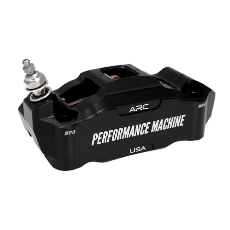 Performance Machine, pinza radial Race Series. Izquierda. Negro
