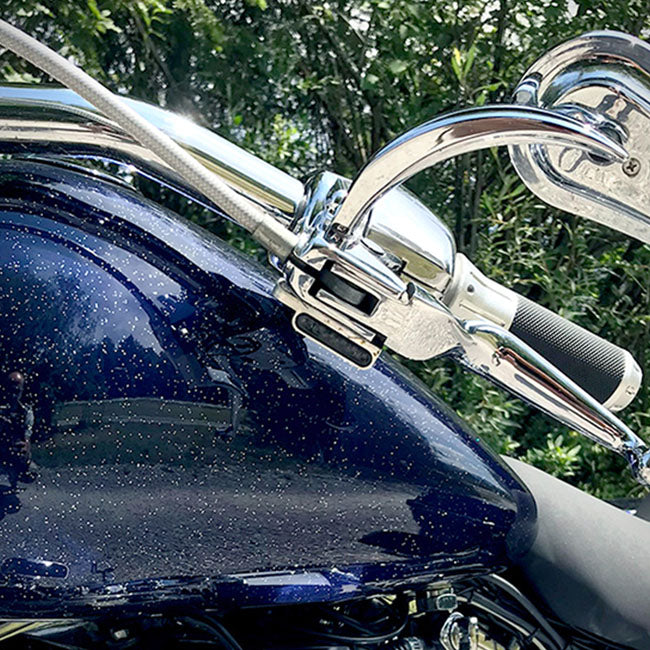 Chrome Striped LED Turn Signals for Harley Davidson