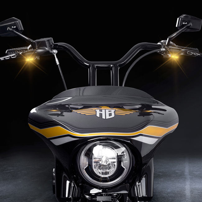 Heinzbikes "Stripes" Unterlenkerblinker für Harley-Davidson