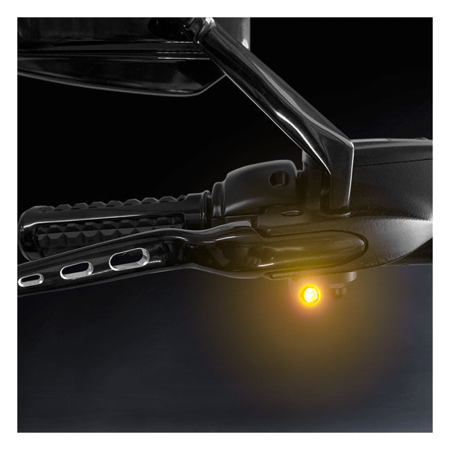 Heinzbikes Nano Under-Handlebar Turn Signals for Harley-Davidson