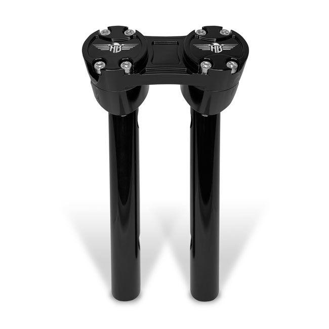 Heinzbikes 6" Club Style Riser mit schwarz/schwarzem Backset für Harley Davidson