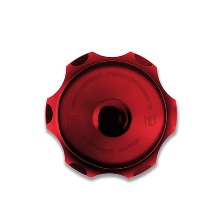 HeinzBikes, tapa de gasolina con ventilación Performance. Rojo