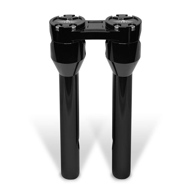 Heinzbikes, Torretas Rectas Estilo Club De 12" Negro/Negro Para Harley Davidson