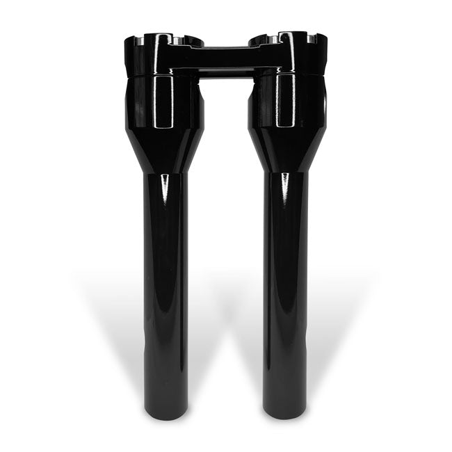 Heinzbikes, Torretas Rectas Estilo Club De 12" Negro/Negro Para Harley Davidson
