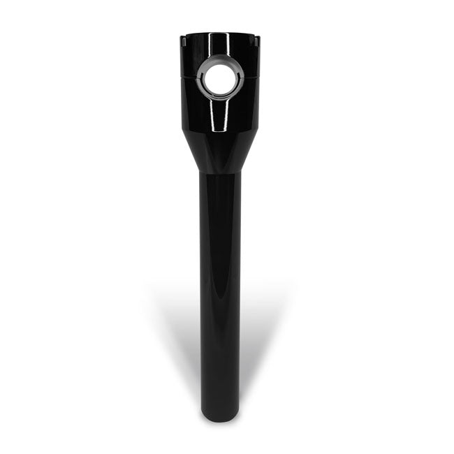Heinzbikes, Torretas Rectas Estilo Club De 12" Negro/Negro Para Harley Davidson