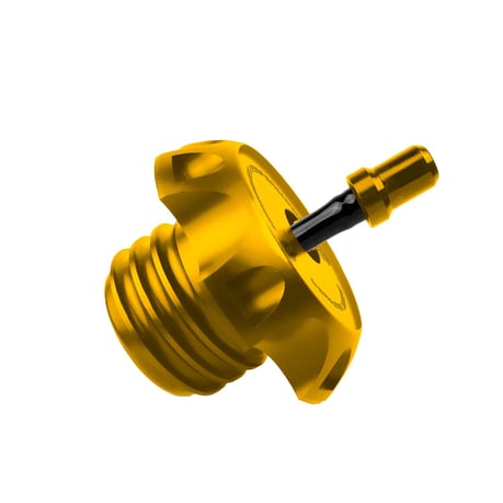 HeinzBikes, tapa de gasolina con ventilación Performance. Oro