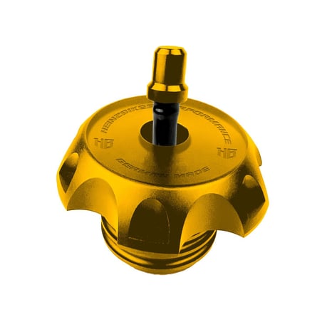 HeinzBikes, tapa de gasolina con ventilación Performance. Oro