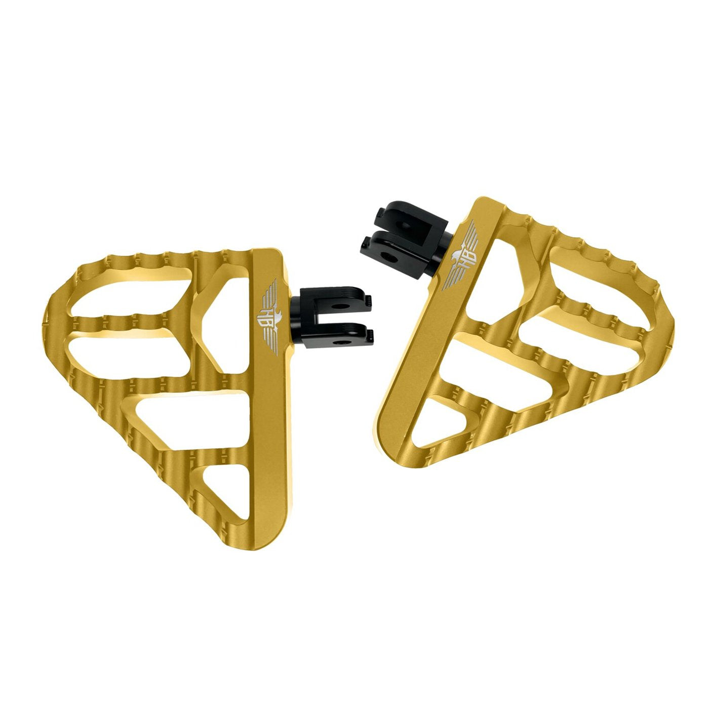 HeinzBikes, Hochleistungs-V2-Gold-Fußrasten für Harley Davidson