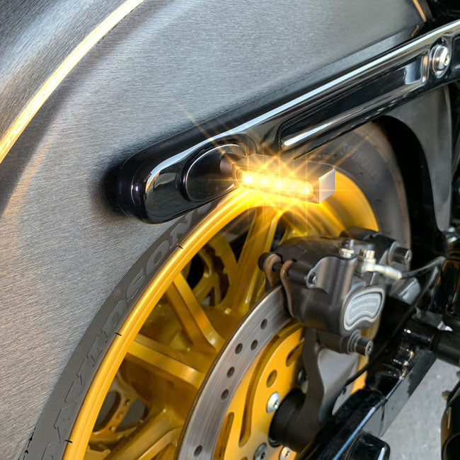 Heinzbikes, Blokk Line LED-Blinker für Harley Davidson