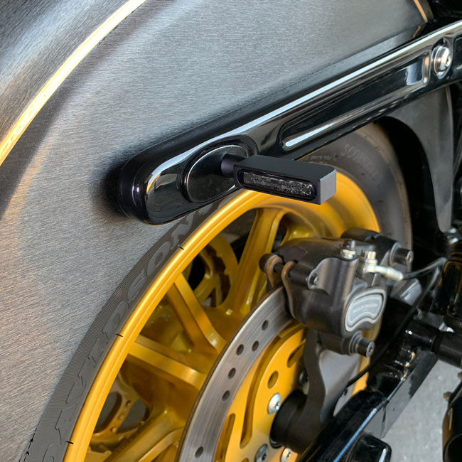 Heinzbikes, Blokk Line LED-Blinker für Harley Davidson