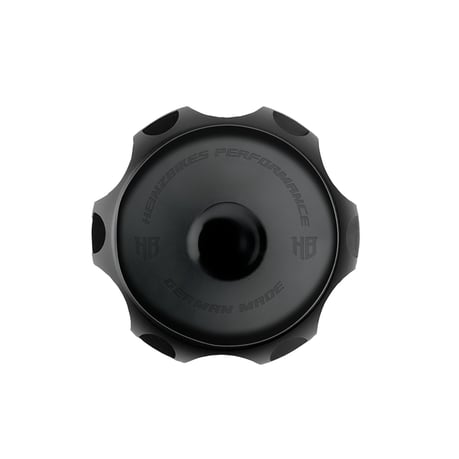 HeinzBikes, tapa de gasolina con ventilación Performance. Negro