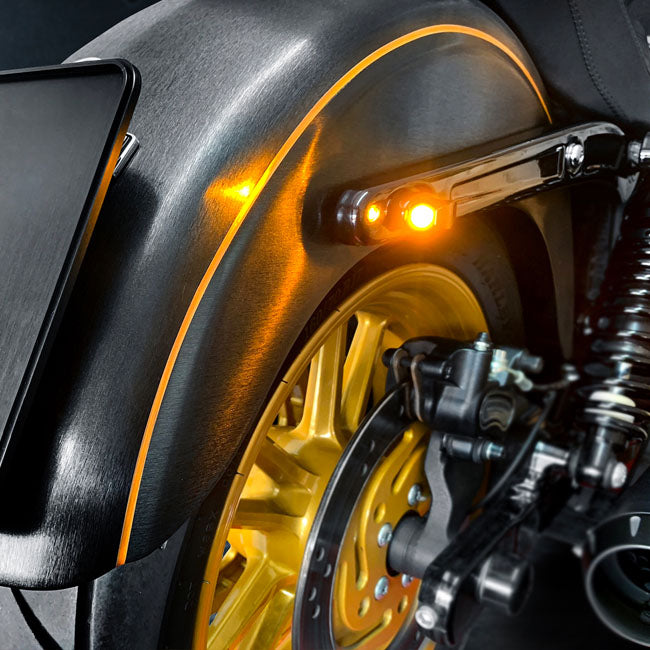 Heinzbikes Nano Winglets 3-in-1 Rücklicht/Blinker für Harley Davidson