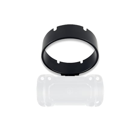 HeinzBikes, soporte redondo para calibre de 4". Negro