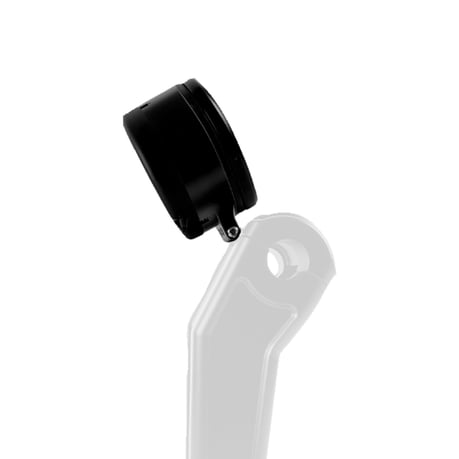 HeinzBikes, soporte redondo para calibre de 4". Negro