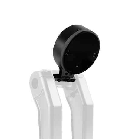 HeinzBikes, soporte redondo para calibre de 4". Negro