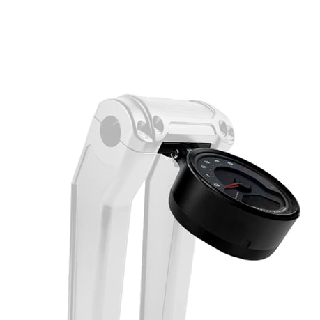 HeinzBikes, soporte redondo para calibre de 4". Negro