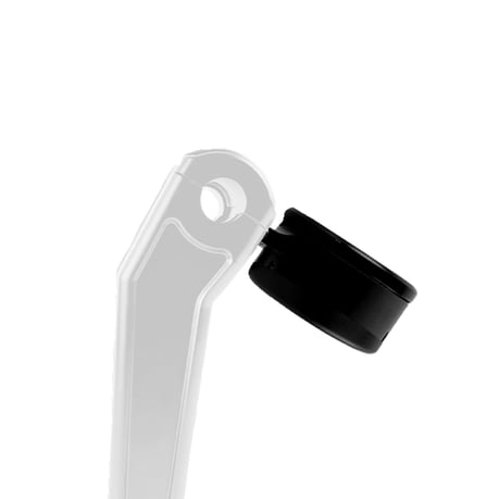 HeinzBikes, soporte redondo para calibre de 4". Negro