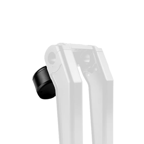 HeinzBikes, soporte redondo para calibre de 4". Negro