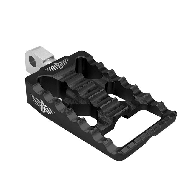 HeinzBikes, Estriberas De Conductor Mx V1 Negras Para Harley Davidson