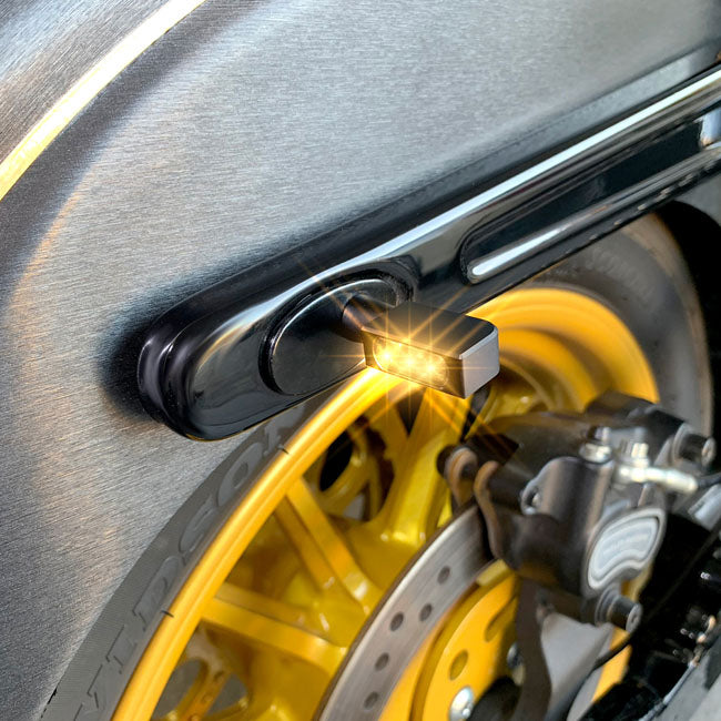 Heinzbikes, Micro Blokk Line LED-Blinker für Harley Davidson