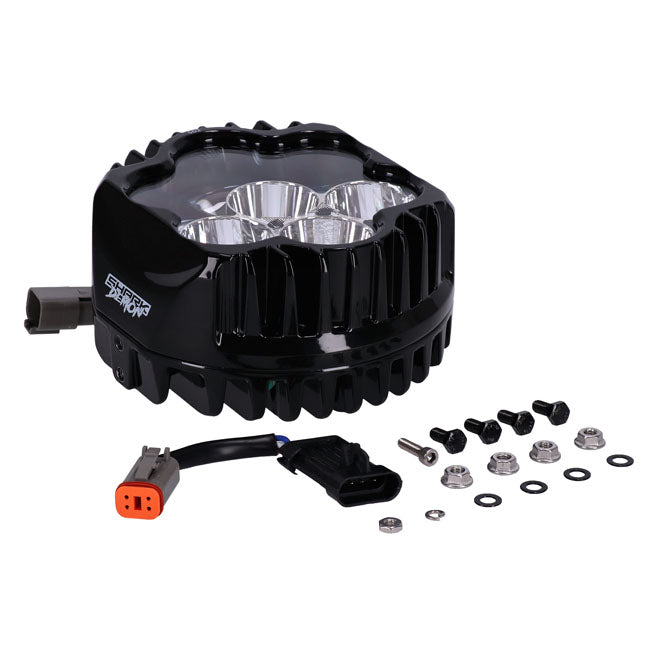 Custom Dynamics Shark Demon 2 Performance LED-Scheinwerfer-Kit für Harley-Davidson