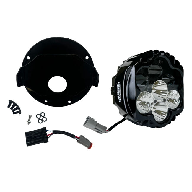 Custom Dynamics Shark Demon 2 Performance LED-Scheinwerfer-Kit für Harley-Davidson