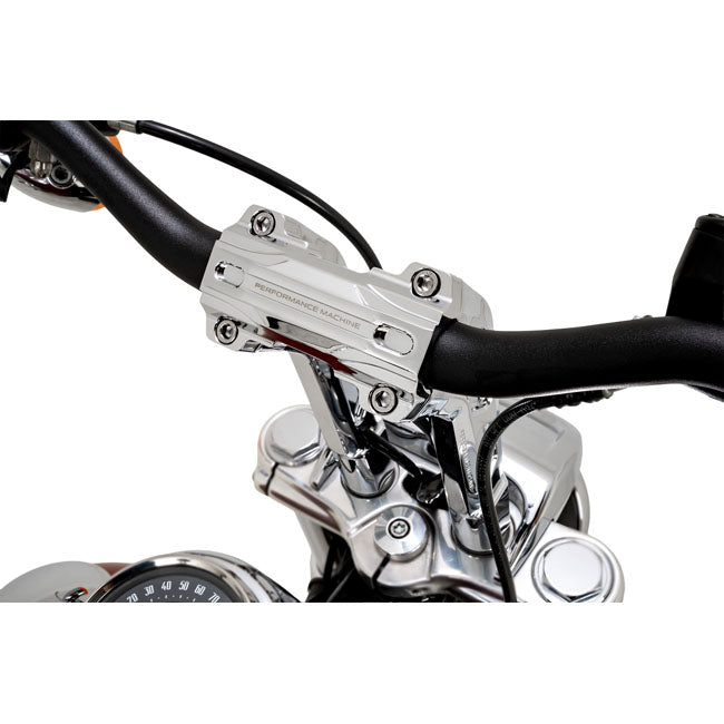 Phatbar 1-1/4" Handlebar Kit and 12" Chrome Risers for Harley Davidson
