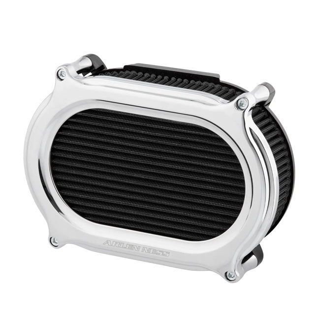 Arlen Ness, Kit De Filtro De Aire Stage II Oval Upgrade Cromo Para Harley Davidson