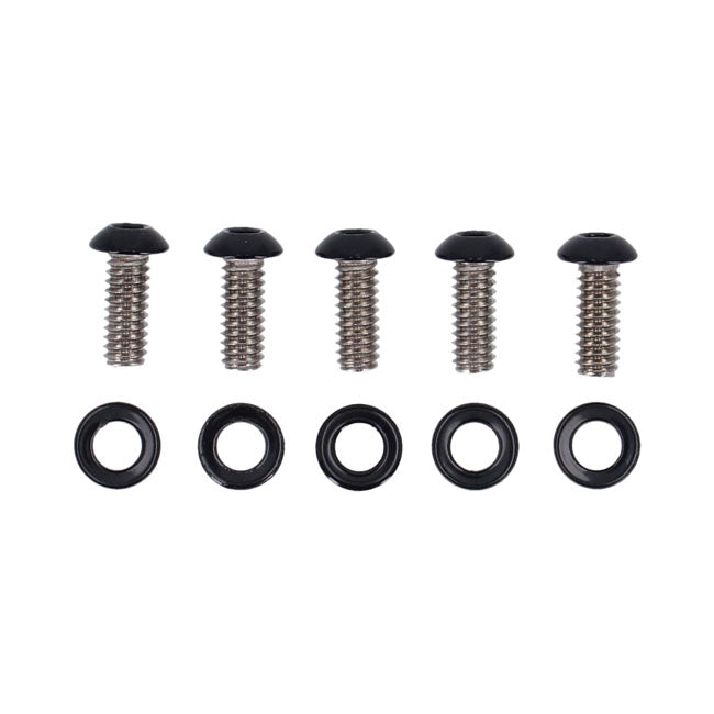 Black Clutch Cover Screw Kit For Harley-Davidson Softail M8