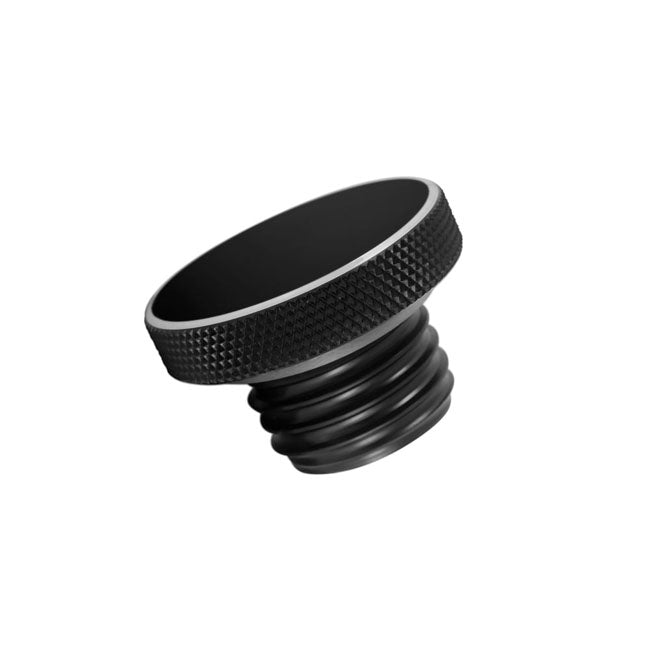 Motone, Tapón De Gasolina Ventilado Aluminio Negro Para Harley Davidson
