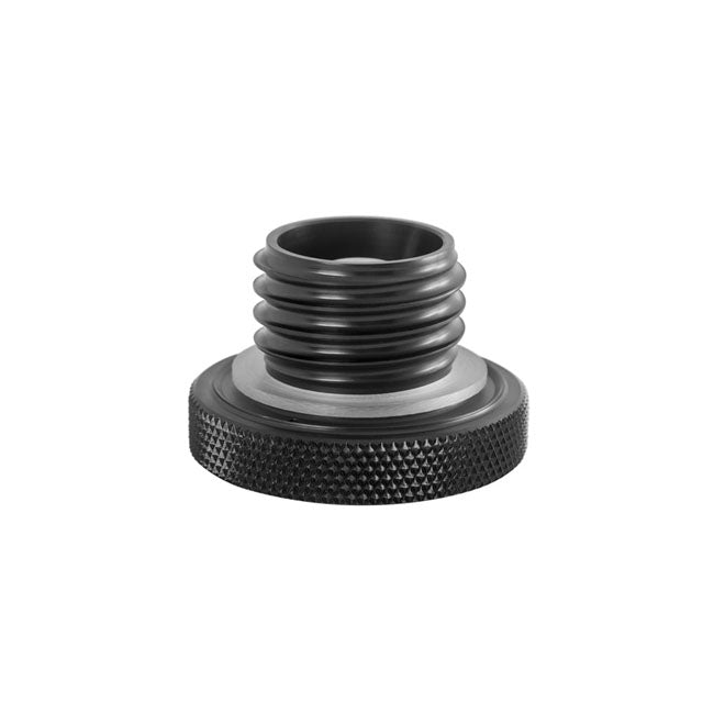 Motone, Tapón De Gasolina Ventilado Aluminio Negro Para Harley Davidson