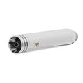 Silenciadores deslizantes V Performance de doble anillo de 114 mm. Cromo