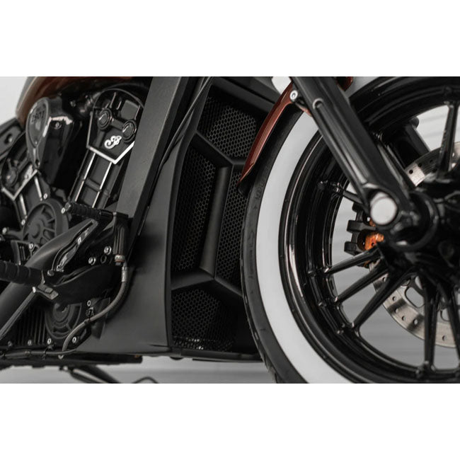 Killer Custom Apache Kühlerabdeckung für Indian Scout