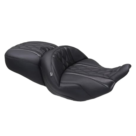 Mustang, asiento Super Touring. Diamante de lujo. Negro