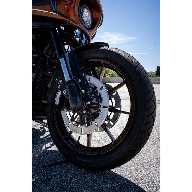 Polierte 9-Speichen-Vorderradbremsscheibe für Harley-Davidson